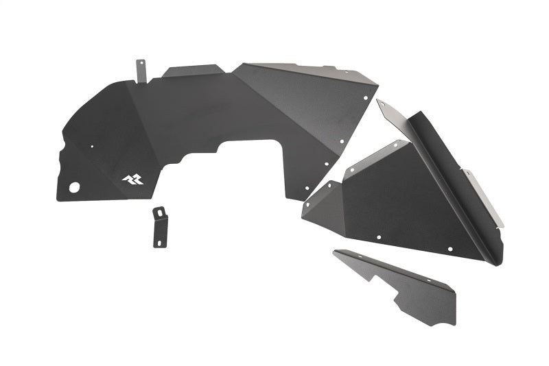 Rugged Ridge 11615.61 Inner Fender Liners Frnt Aluminum Black 18-20 Jeep Wrangler JL