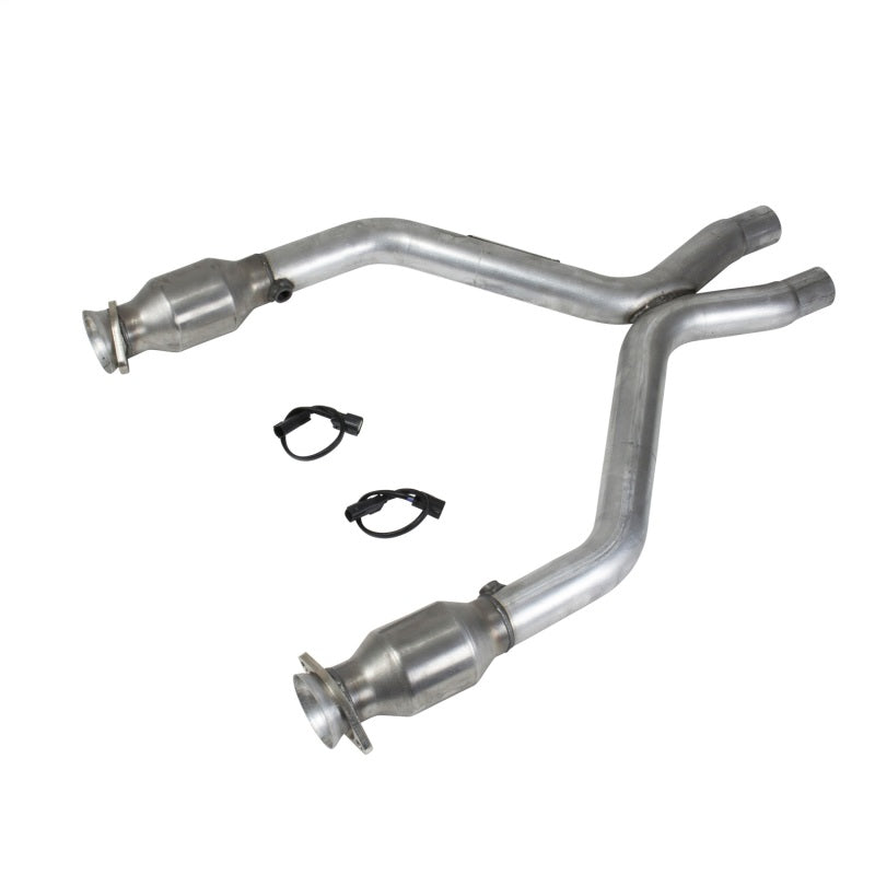 BBK 1461 11-14 Mustang 3.7 V6 Short Mid X Pipe With Catalytic Converters 2-1/2 For Long Tube Headers