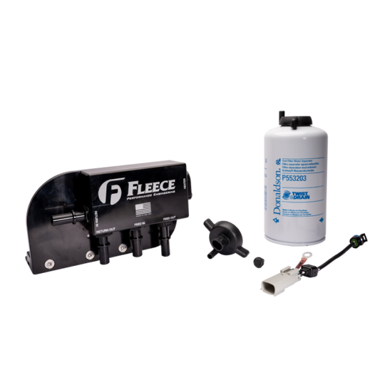 Fleece Performance FPE-FMC-UBFA-1724 17-24 Ford F250-550 Powerstroke Under Bed Fuel Filter Assembly