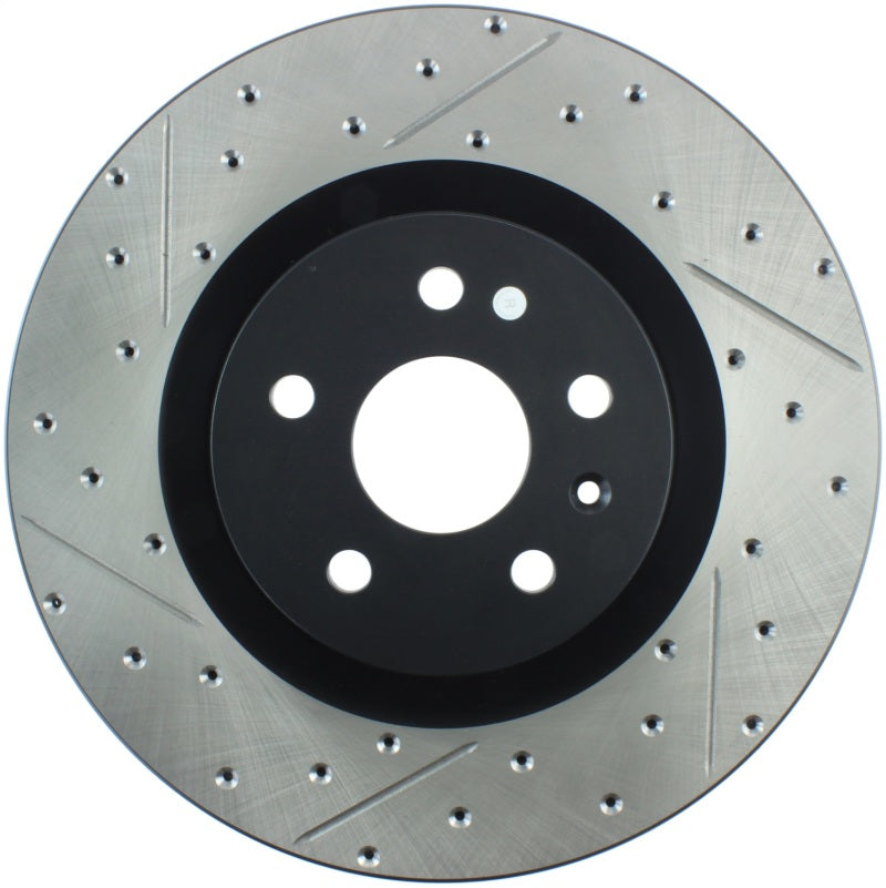 Stoptech 127.62124R StopTech Slotted & Drilled Sport Brake Rotor