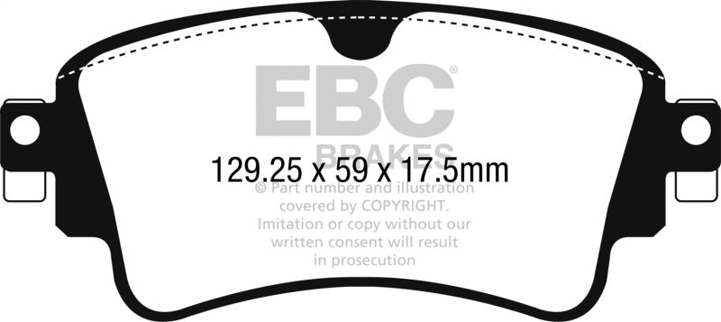 EBC DP22254 2018+ Audi A4 Allroad Quattro 2.0L Turbo Greenstuff Rear Brake Pads