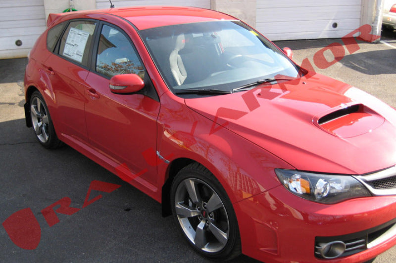 Rally Armor MF15-UR-BLK/RD 08-11 Subaru STI (Hatch Only) / 11-14 WRX (Hatch Only) Black UR Mud Flap w/Red Logo