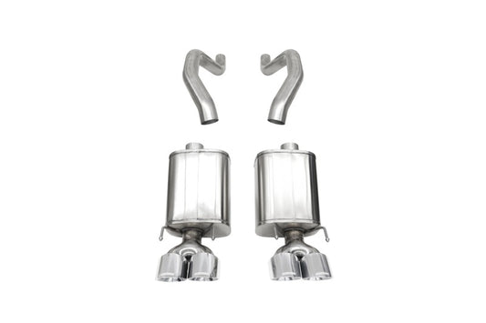 CORSA Performance 21077 Corsa 06-13 Chevy Corvette C6 Z06 7.0L / 09-13 ZR1 6.2L Polished Axle-Back Exhaust w/4.5in Twin Tips