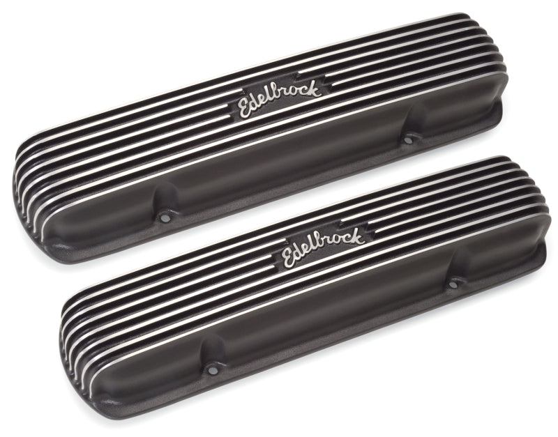 Edelbrock EDE41303 Pontiac Classic Series V/C's - Black Finish