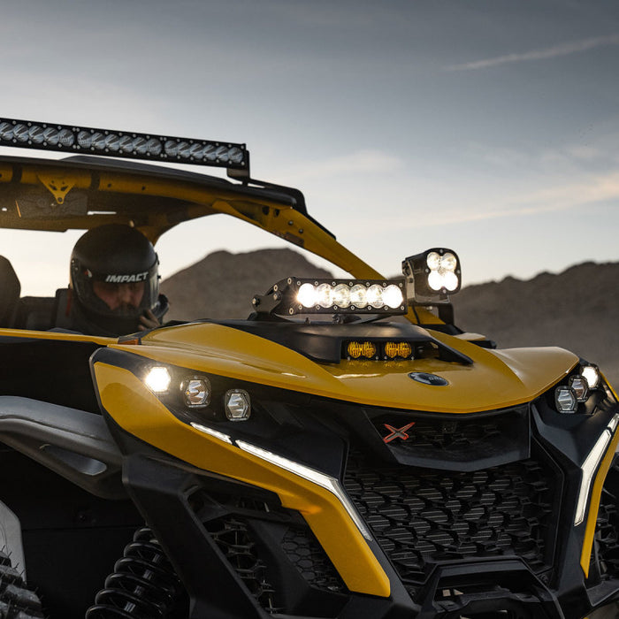 Baja Designs 448192 Can-Am Maverick R Clear 10in OnX6+ Shock Tower Kit