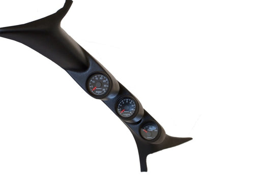 AutoMeter 7077 Autometer 99-07 Ford Powerstroke/SD Black Triple Pillar Gauge Kit