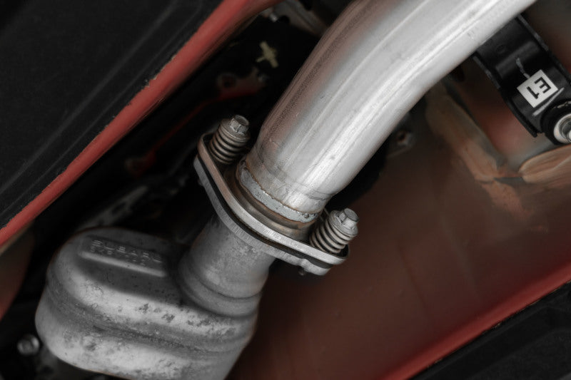 MBRP S48063CF 12-22 Subaru BRZ 17-22 Toyota GR86 Stainless Steel 3in Cat-Back-Single Rear Exit w Carbon Tips