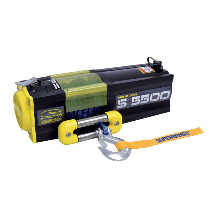 Superwinch 1455201 5500 LBS 12V DC 1/4in x 60ft Synthetic Rope S5500 Winch