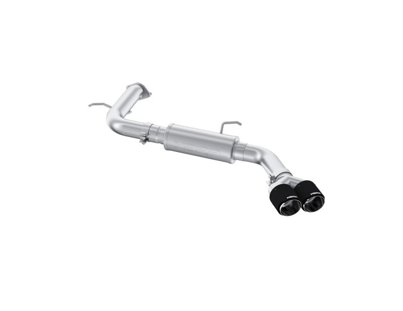 MBRP S47123CF 21-24 Hyundai Hyundai T304 Stainless Steel 3in Axle-Back Rear Exit W/Dual Carbon Fiber Tip