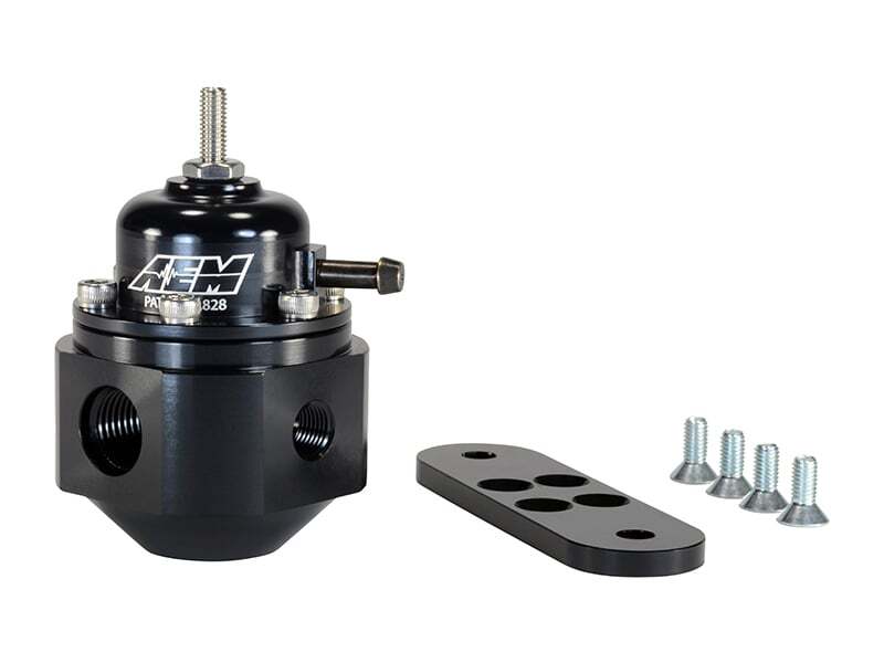 AEM 25-302BK Universal Black Adjustable Fuel Pressure Regulator