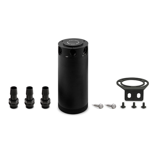 Mishimoto MMBCC-CBTHR-XLBK Compact Baffled Oil Catch Can - 3-Port