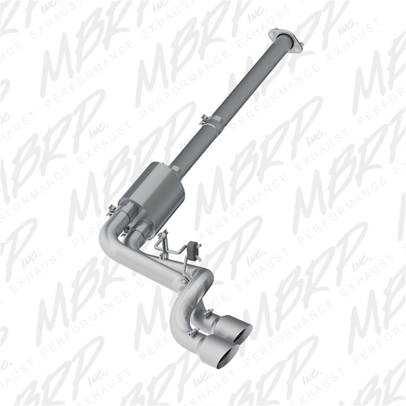MBRP S5261AL 09-14 Ford F150 Pre-Axle 4.5in OD Tips Dual Outlet 3in AL Cat Back