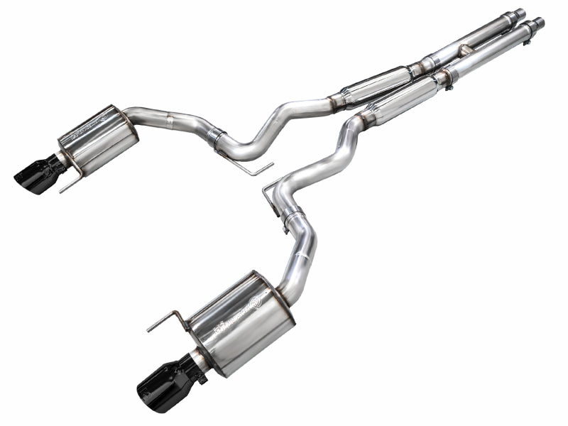 AWE Tuning 3015-33650 AWE 2024 Ford Mustang GT Fastback S650 RWD Touring Catback Exhaust w/ Dual Diamond Black Tips