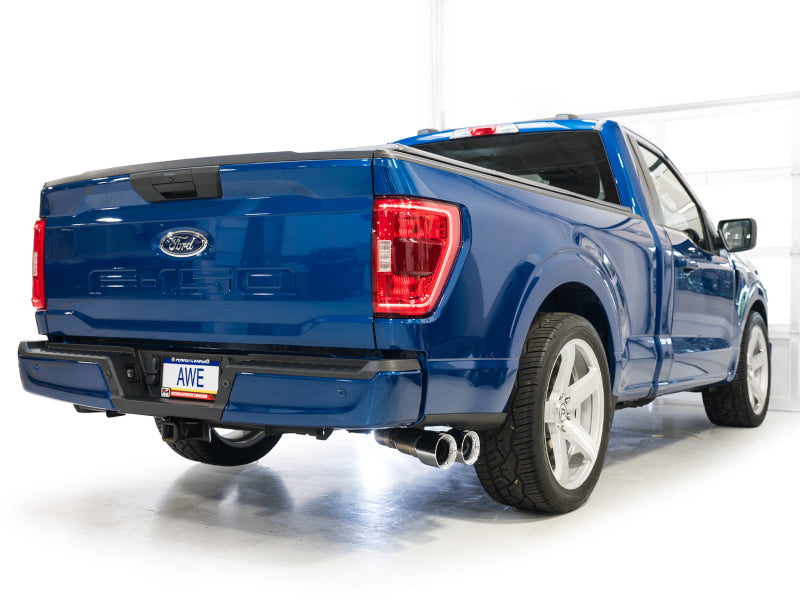 Awe Tuning 21+ F-150 Side Exit Exh Reg Cab 4.5in Chrome Tip AWE3015-32145