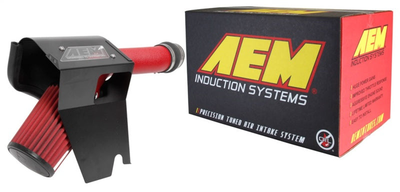 AEM Induction 21-836WR 2018 Subaru WRX STI 2.5L H4 F/I Cold Air Intake System - Wrinkle Red