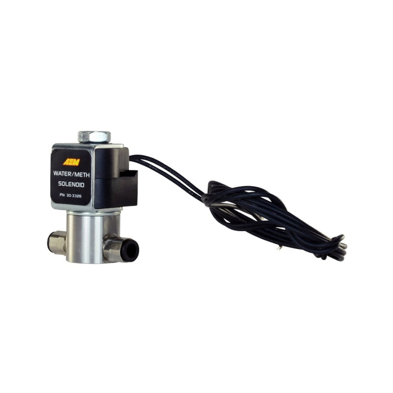 AEM 30-3326 Water/Methanol Injection System - High-Flow Low-Current WMI Solenoid - 200PSI 1/8in-27NPT In/Out
