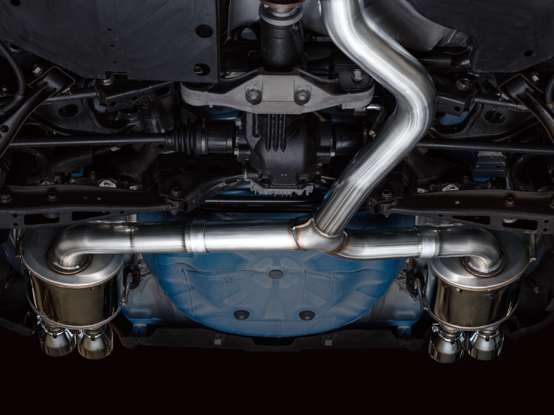 AWE Tuning 3015-42979 2022+ VB Subaru WRX Touring Edition Exhaust - Chrome Silver Tips