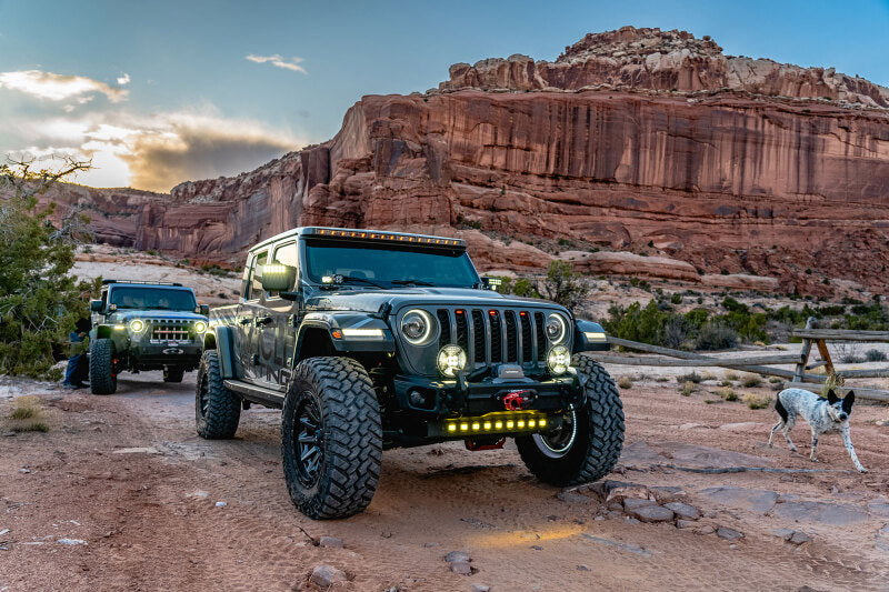 ORACLE Lighting 5917-023 Oracle Jeep Wrangler JL/Gladiator JT Integrated Windshield LED Light Bar System