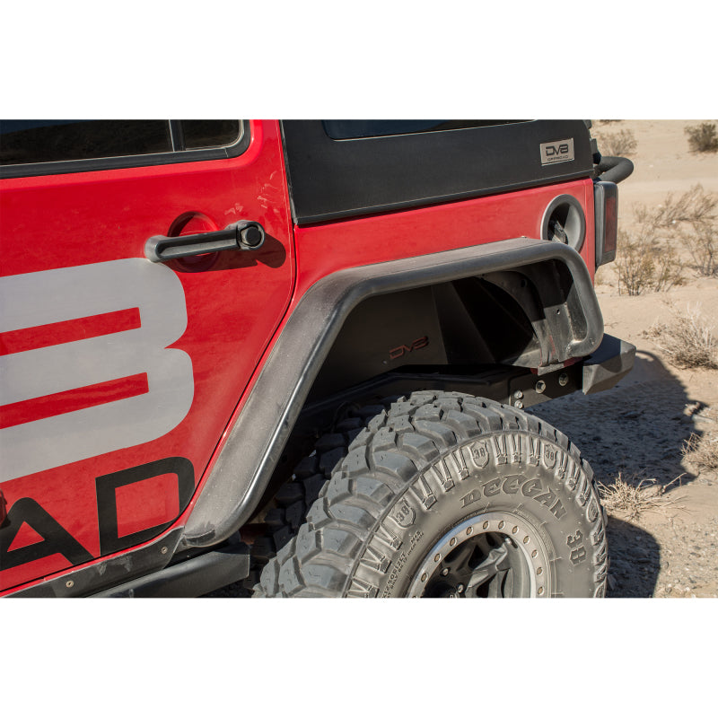 DV8 Offroad FENDB-02 07-18 Jeep Wrangler JK Front & Rear Flat Tube Fenders