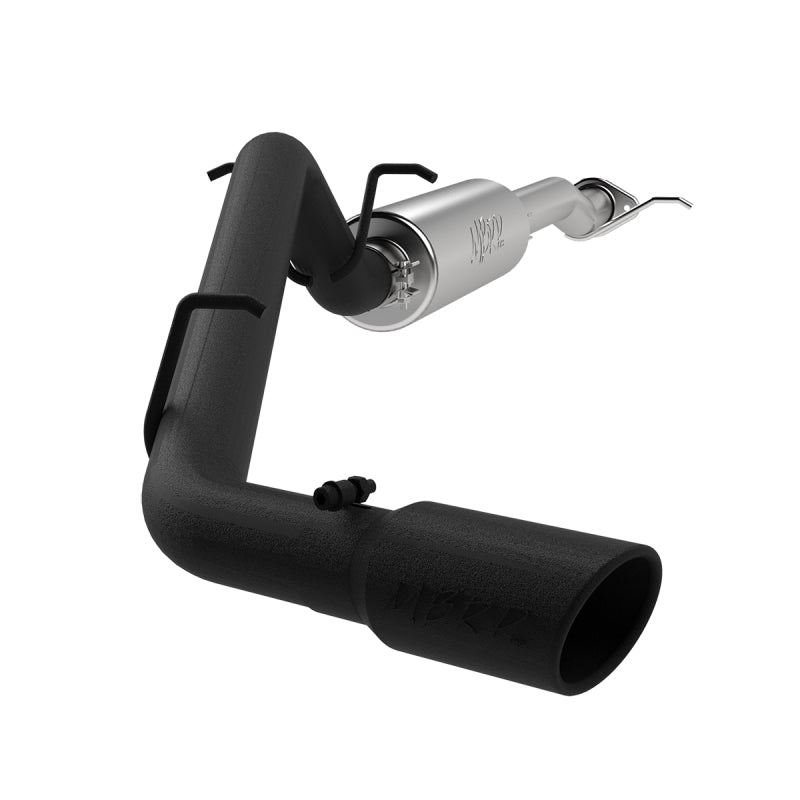MBRP S5090BLK 17+ Chevrolet Colorado 2.5L/3.6L 3in Cat Back Single Side Exit w/ 4in Tip - Back Coated