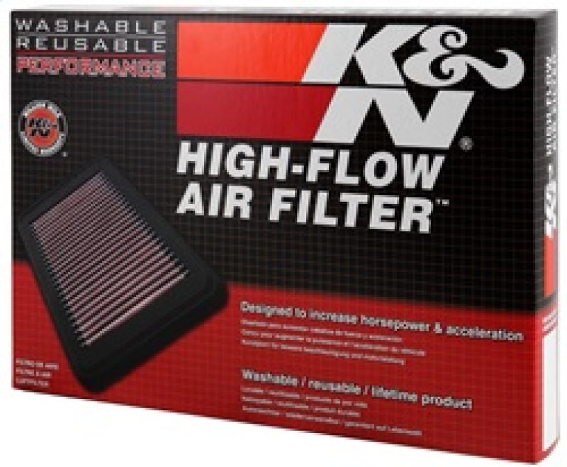 K&N Engineering 33-2474 K&N Replacement Air Filter 12.563in O/S Length x 5.25in O/S Width x 1.625in H (Inc 2 Filters)