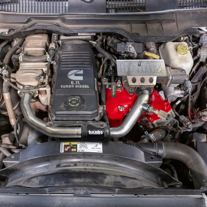 Banks Power 42805-R 19-24 RAM 3500/4500/5500 6.7L Diesel Monster-RAM Intake System w/Fuel Line - Red