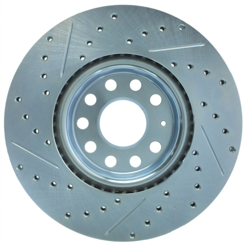 Stoptech 227.33098L StopTech Select Sport 06-17 Volkswagen Jetta Slotted & Drilled Front Left Rotor