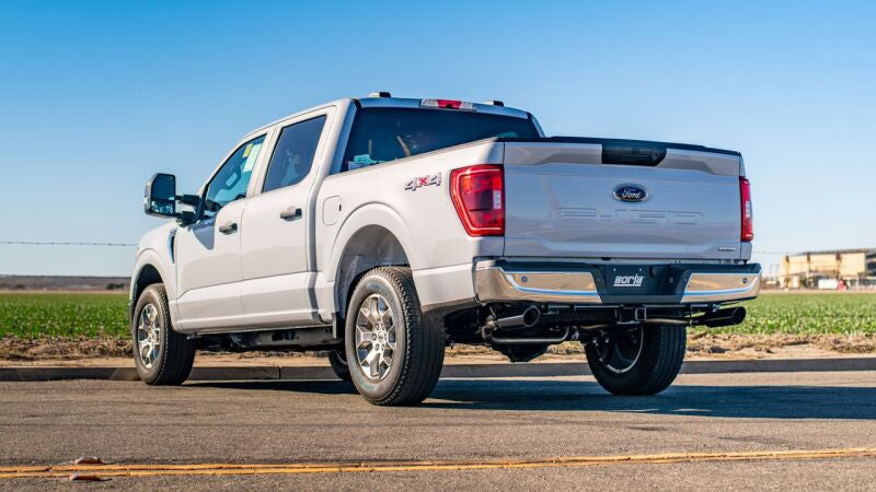 Borla 140867BC F-150 2021 5.0L 4dr CC SB EC STB Lariat/KR/Platinm/LTD 3/2.25 SRE Cat-Back ATAK Black CHR Tips