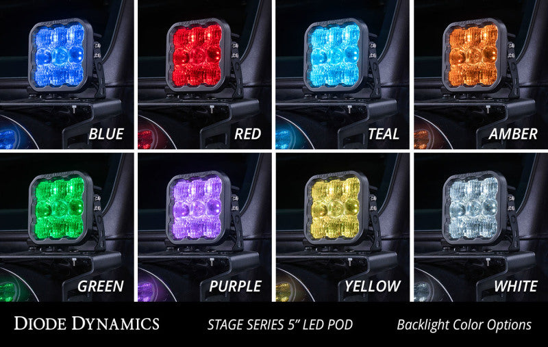 Diode Dynamics DD6769P SS5 LED Pod Sport - White Combo (Pair)