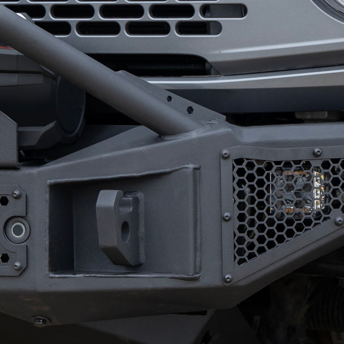 Go Rhino 331401T 21-24 Ford Bronco (2 and 4 Door) Rockline Full Width Bumper w/ Overrider Bar