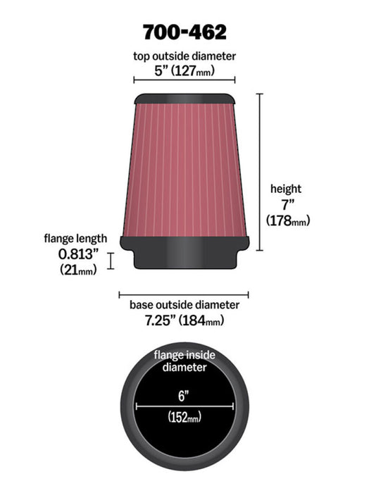Airaid 700-462 AIR Universal Air Filter