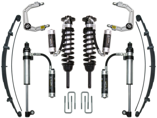 ICON K53009 05-15 Toyota Tacoma 0-3.5in/16-17 Toyota Tacoma 0-2.75in Stage 9 Suspension System w/Billet Uca