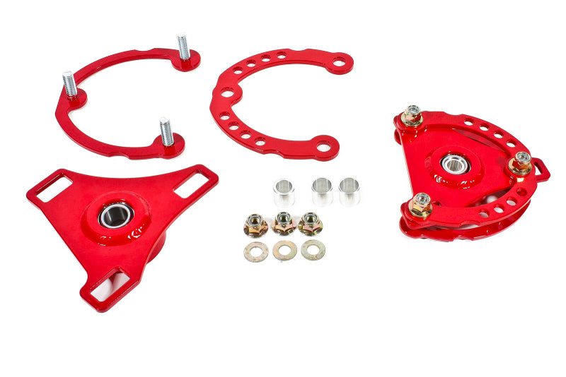 BMR Suspension CP001R BMR 15-17 S550 Mustang Caster Camber Plates - Red