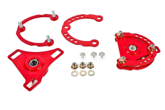 BMR Suspension CP001R BMR 15-17 S550 Mustang Caster Camber Plates - Red
