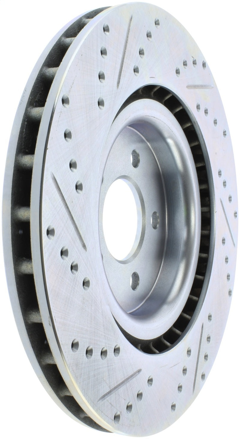 Stoptech 227.61089L StopTech Select Sport 07-10 Ford Shelby Slotted and Drilled Left Rotor