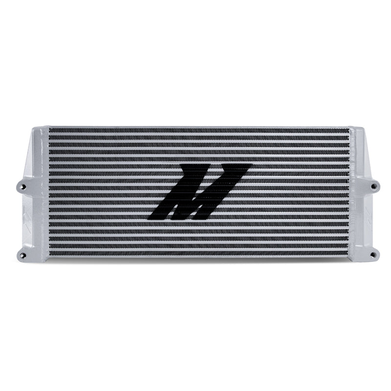 Mishimoto MMOC-SSO-17SL Heavy-Duty Oil Cooler - 17in. Same-Side Outlets - Silver