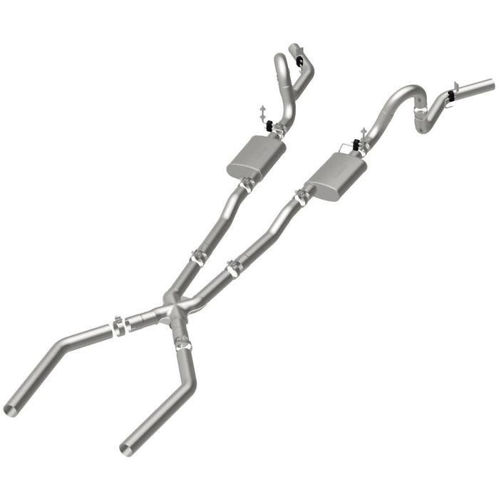 Magnaflow Perf Exhaust MAG15898 68-72 GM A Body 3in Dual Exhaust System