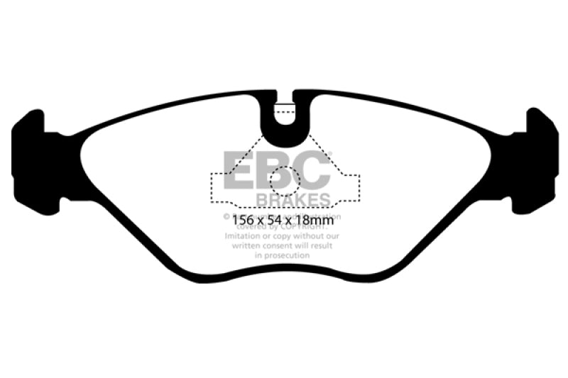 EBC DP4751R 90-98 Saab 9000 2.0 Yellowstuff Front Brake Pads