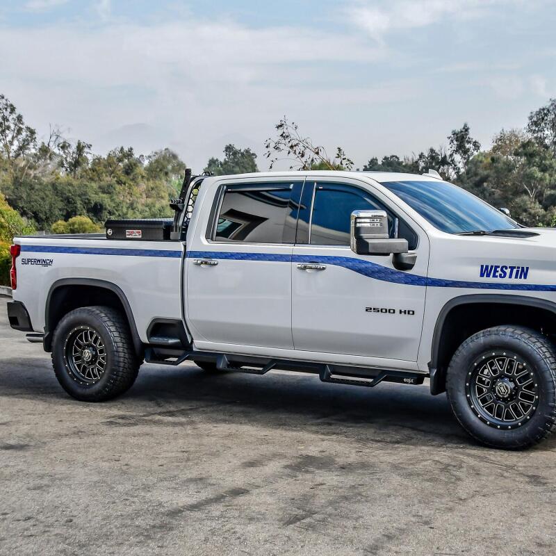 Westin 56-534765 2020 Chevy Silverado 2500/3500 Crew Cab (6.5ft Bed) HDX W2W Nerf Step Bars - Textured Black