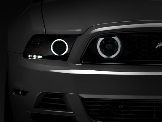 Raxiom 49177 13-14 Ford Mustang GT CCFL Halo Fog Lights (Smoked)