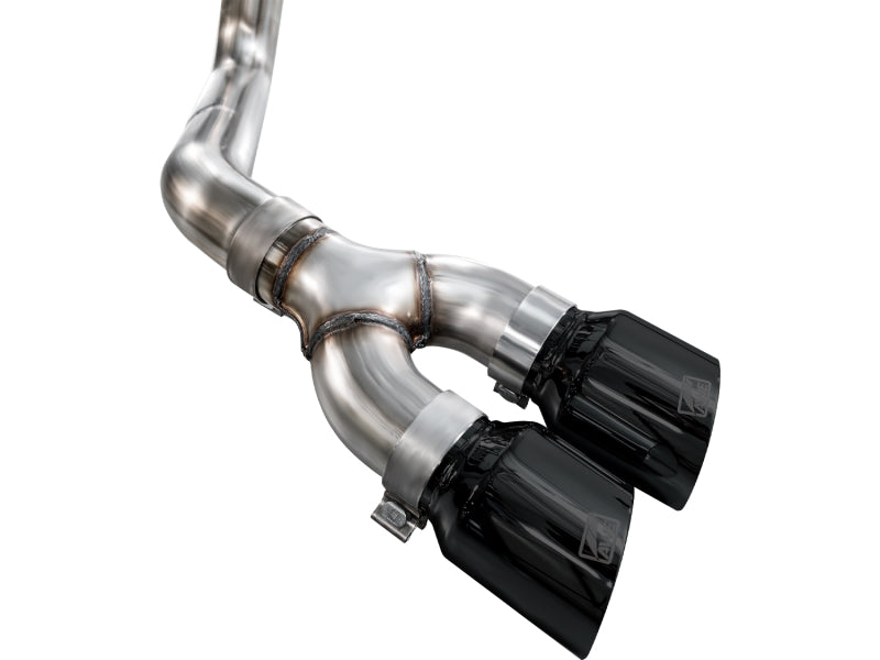 AWE Tuning 3015-33145 AWE 21-25 Ford F150 (14th Gen Reg Cab) Cat-Back Exhaust - 4.5in Dual Side Exit Diamond Black Tips