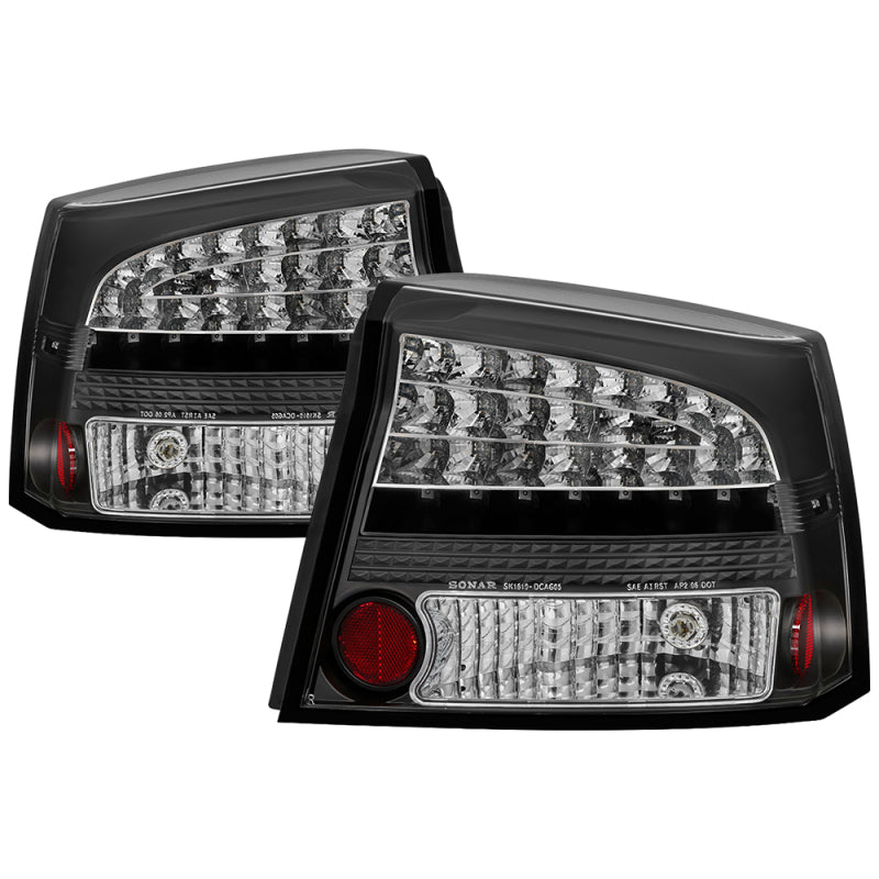 SPYDER 5002273 Spyder Dodge Charger 06-08 LED Tail Lights Black ALT-YD-DCH05-LED-BK