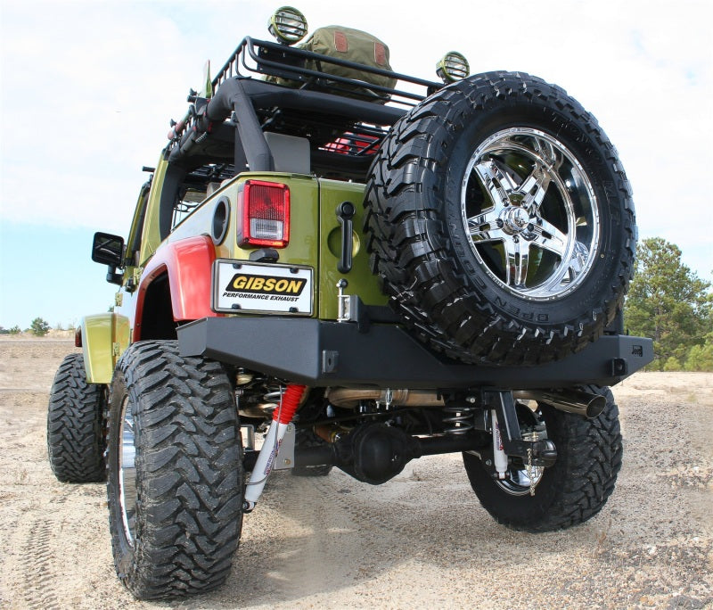Gibson 617301 07-17 Jeep Wrangler 3.6L Unlimited/ 07-11 Wrangler 3.8L Cat-Back Exhuast - Stainless