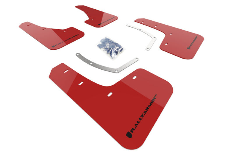 Rally Armor MF49-UR-RD/BLK 18-26 Subaru Ascent Red UR Mud Flap w/Black Logo