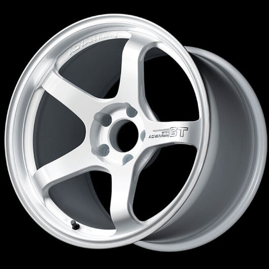 Advan YAQB8J45DW GT Beyond 18x9.5 +45 5x100 Racing White Wheel