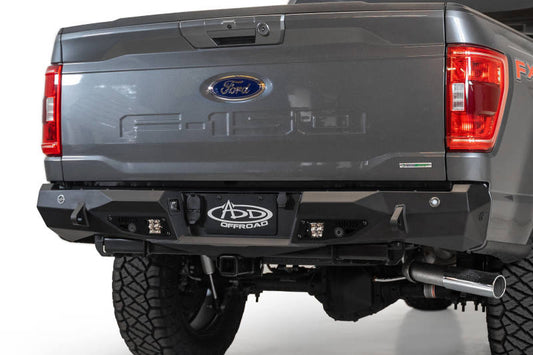 Addictive Desert Designs R191231280103 2021 Ford F-150 Stealth Fighter Rear Bumper w/ Back up Sensors