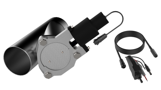 QTP QTEC35 3.5in Bolt-On QTEC Electric Cutout Valve - Single