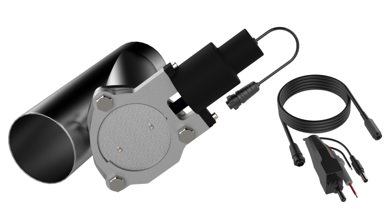 QTP QTEC35 3.5in Bolt-On QTEC Electric Cutout Valve - Single