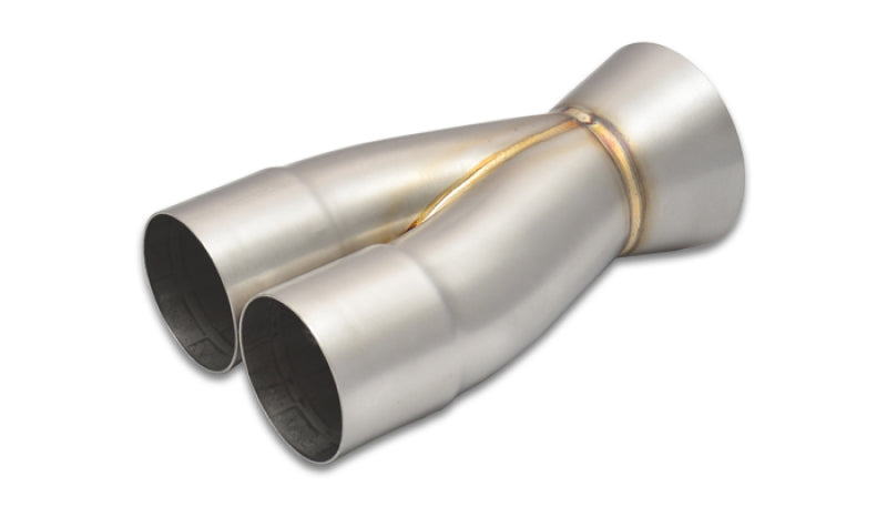 Vibrant 10359 2-1 SS Merge Collectors (2-1/2in Inlet Slipover ID 3-1/2in Outlet OD) - Sold Individually