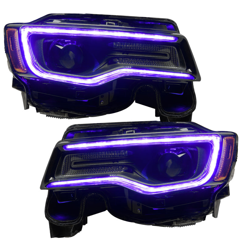 ORACLE Lighting 1284-332 Oracle 1421 Jeep Grand Cherokee Dynamic Headlight DRL Upgrade Kit ColorSHIFT Dynamic